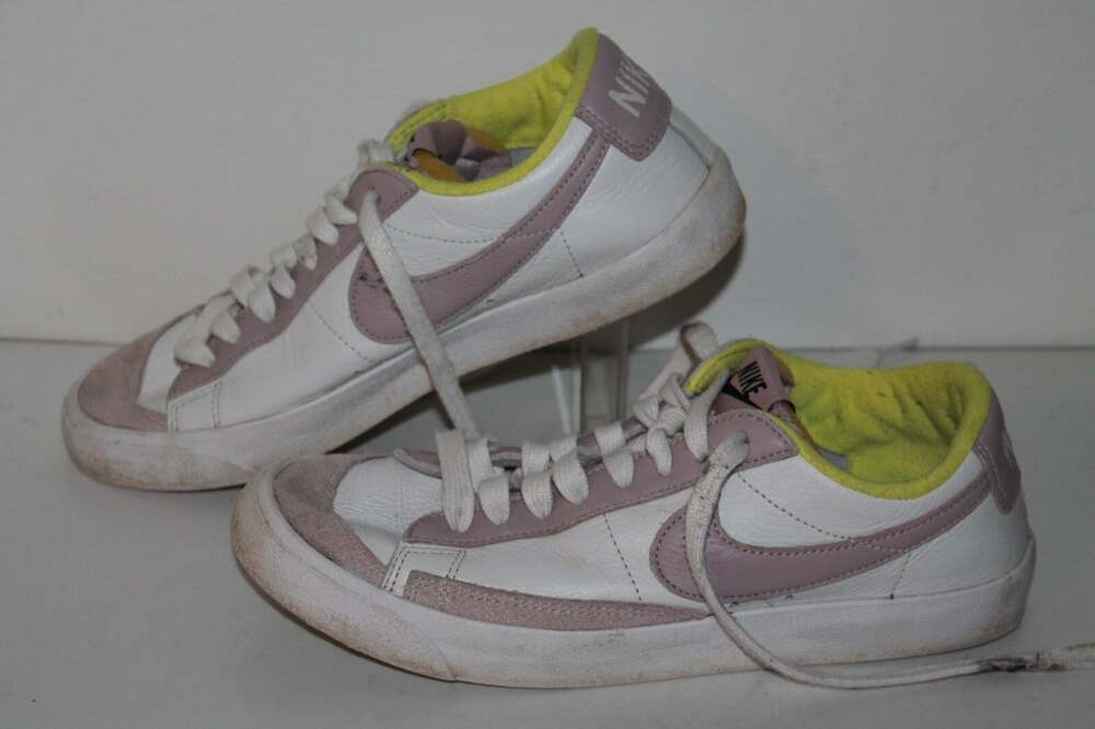 Nike Blazer Low '77 Sneakers, Womens 8.5, White Lavender Yellow, Streetwear